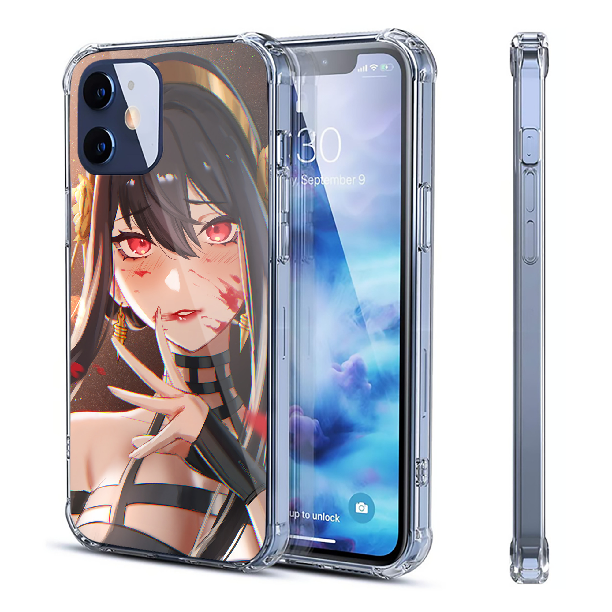 （画像用） SPY×FAMILY间谍家家酒 【iPhone 12シリーズ対応】透明スマホケース（クリアソフトケース）